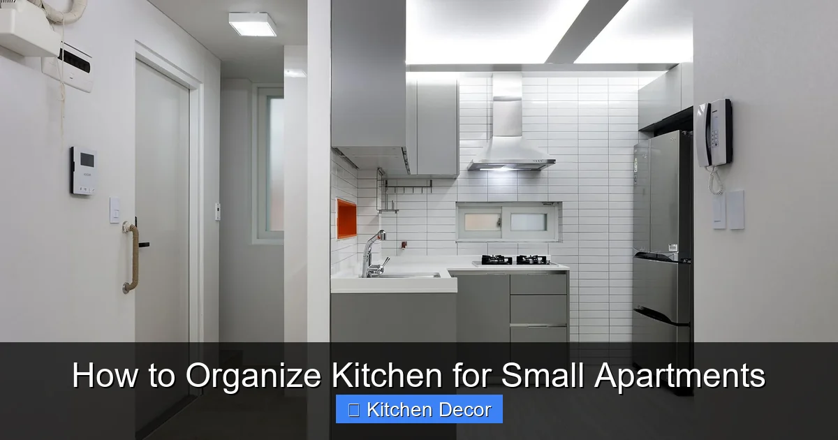 How to Organize Kitchen for Small Apartments