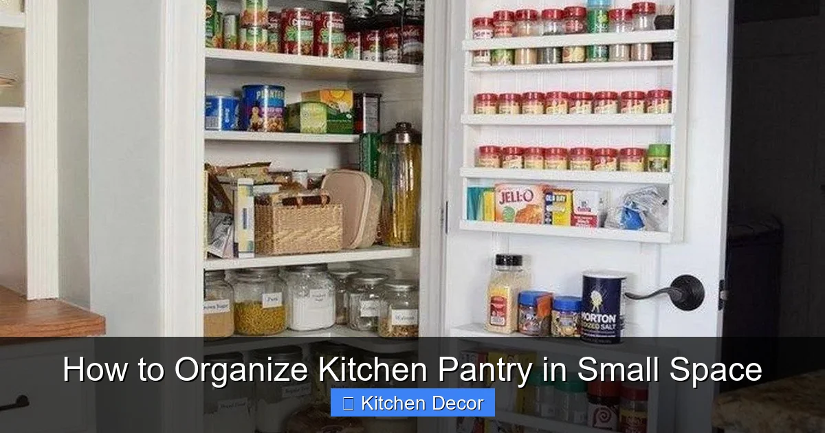 How to Organize Kitchen Pantry in Small Space
