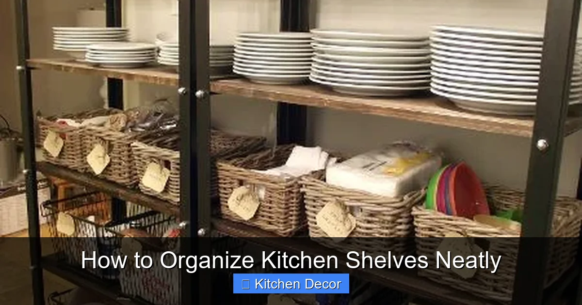 How to Organize Kitchen Shelves Neatly
