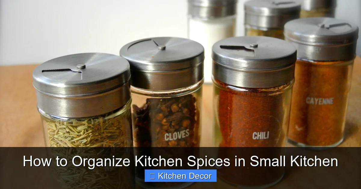 How to Organize Kitchen Spices in Small Kitchen