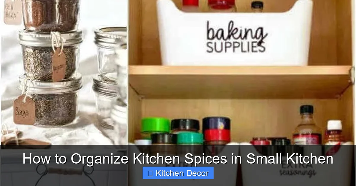 How to Organize Kitchen Spices in Small Kitchen