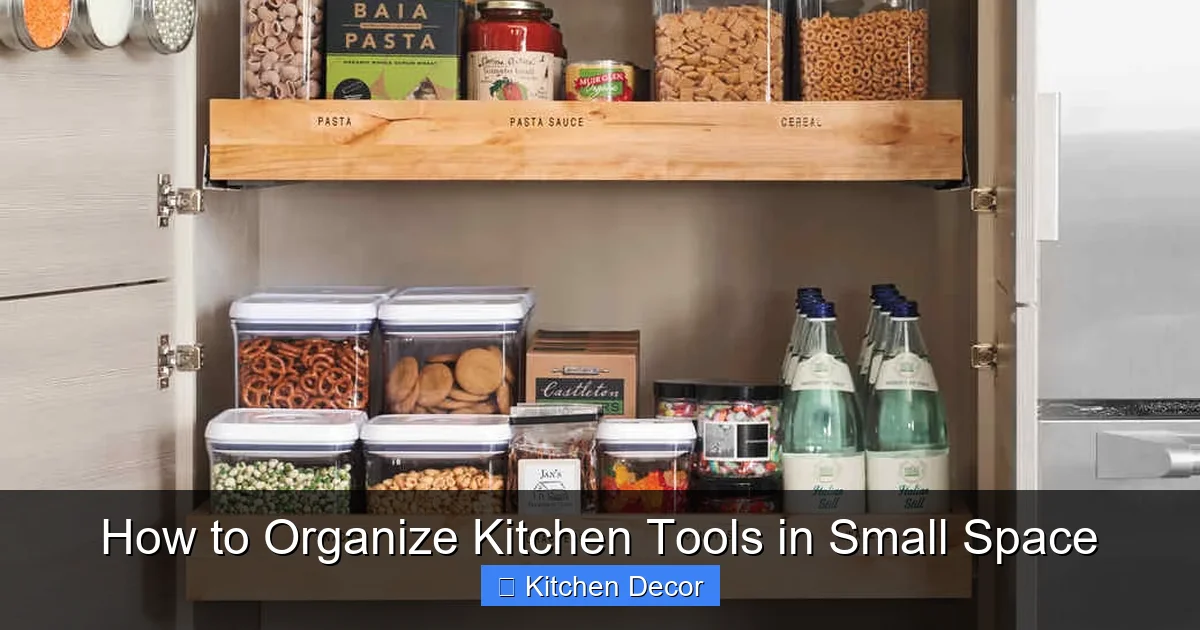 How to Organize Kitchen Tools in Small Space