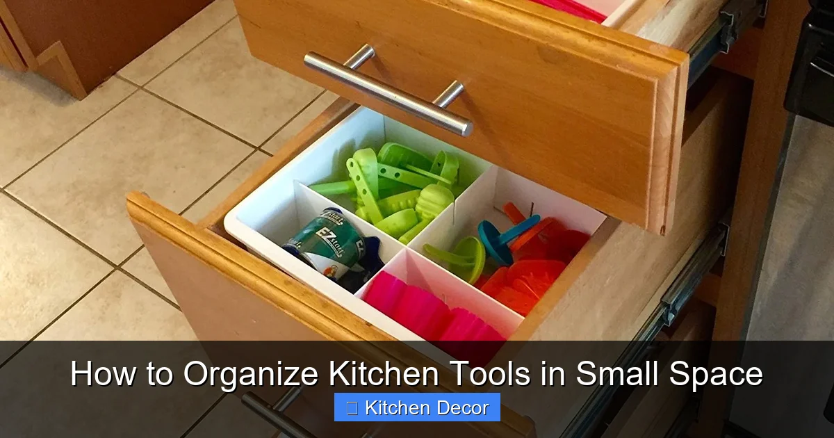 How to Organize Kitchen Tools in Small Space