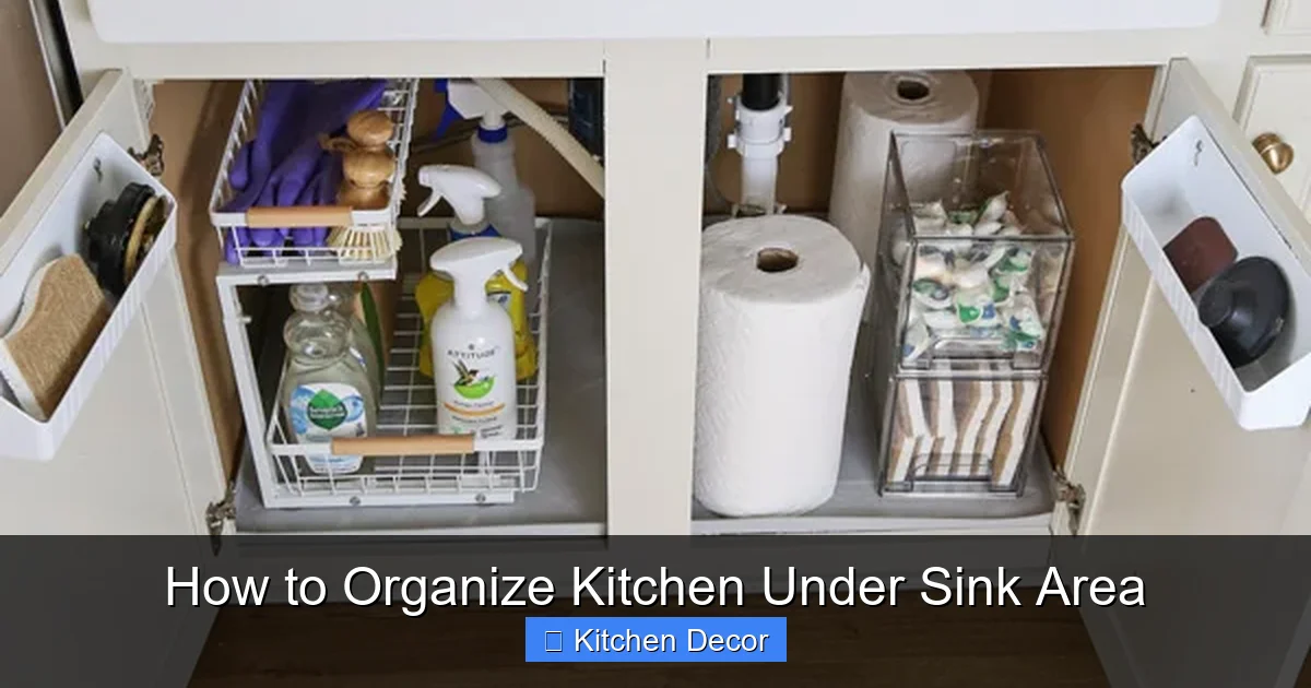 How to Organize Kitchen Under Sink Area
