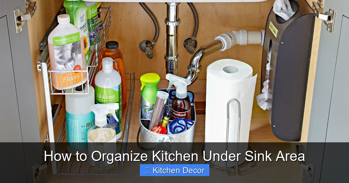 How to Organize Kitchen Under Sink Area