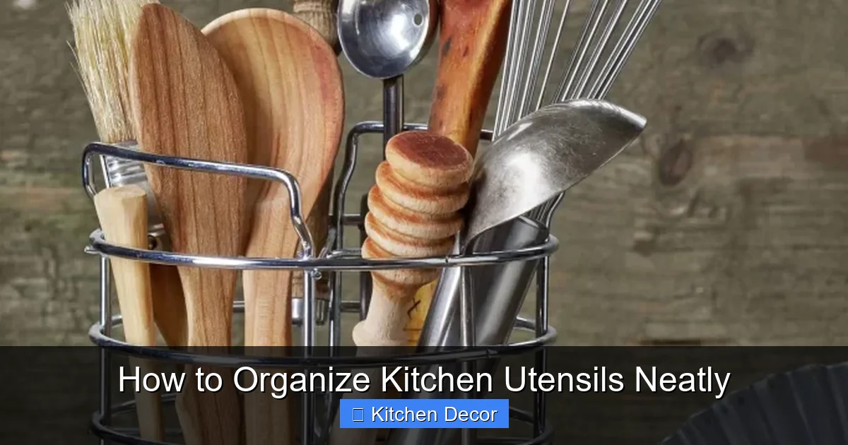 How to Organize Kitchen Utensils Neatly