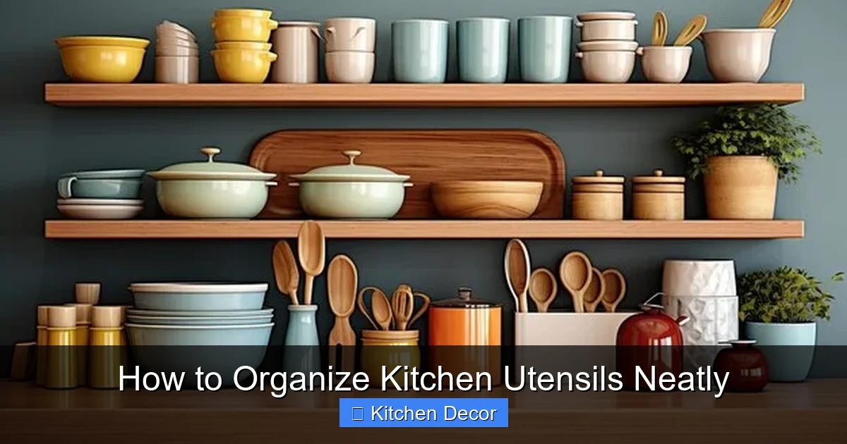 How to Organize Kitchen Utensils Neatly