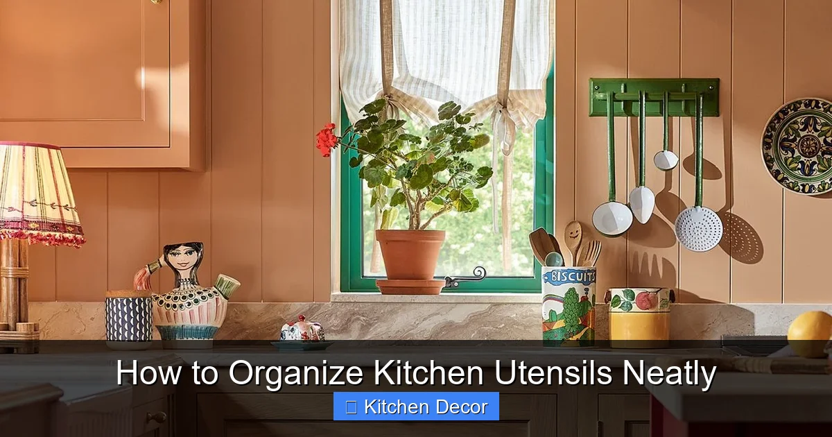 How to Organize Kitchen Utensils Neatly