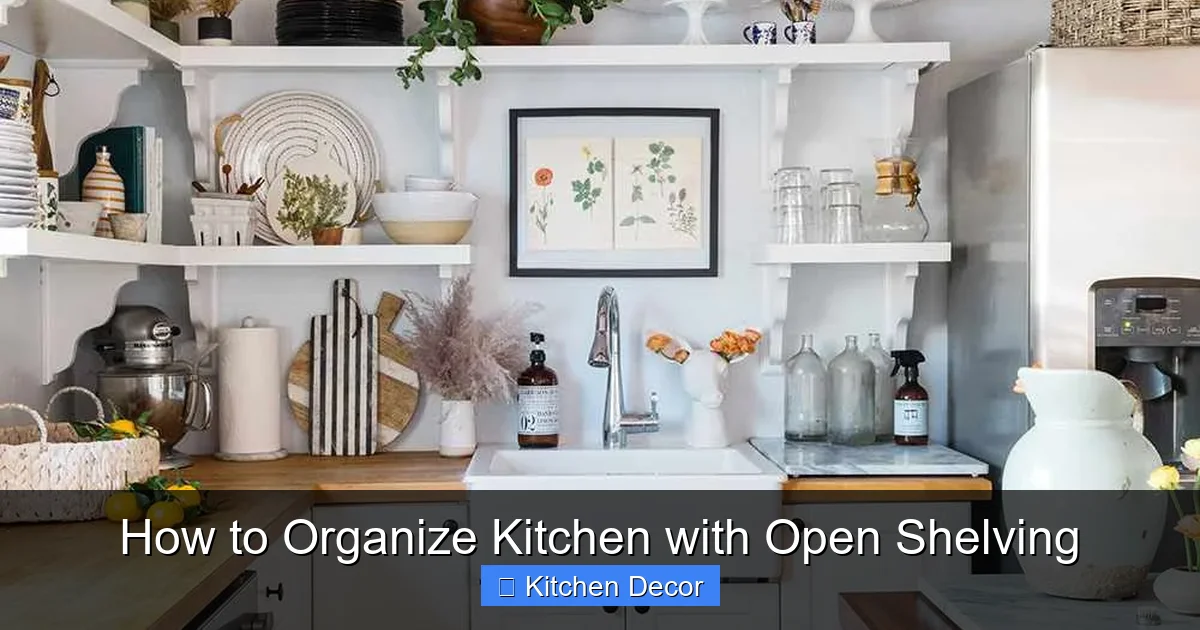 How to Organize Kitchen with Open Shelving