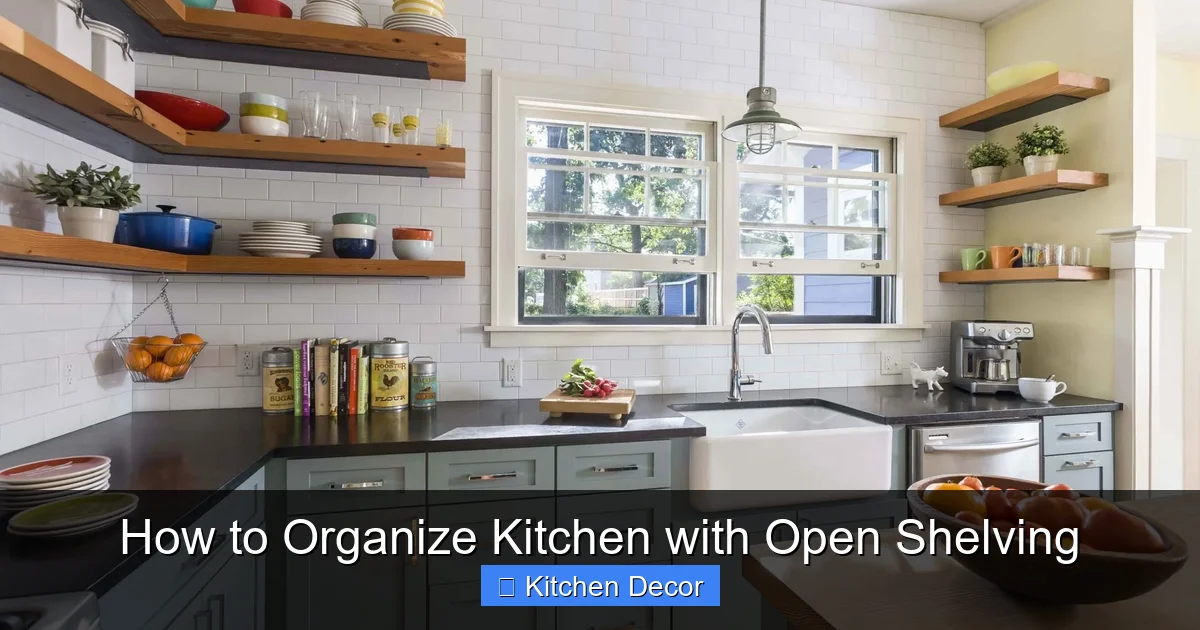 How to Organize Kitchen with Open Shelving
