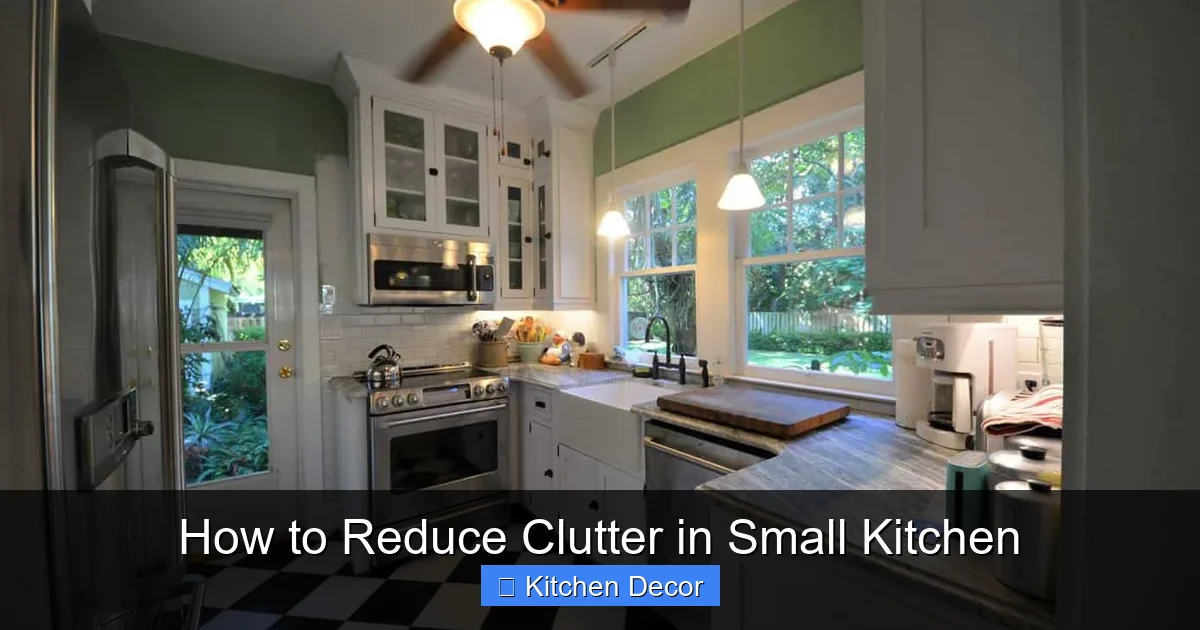 How to Reduce Clutter in Small Kitchen