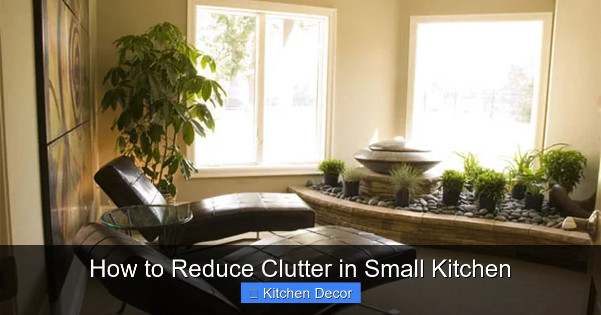 How to Reduce Clutter in Small Kitchen