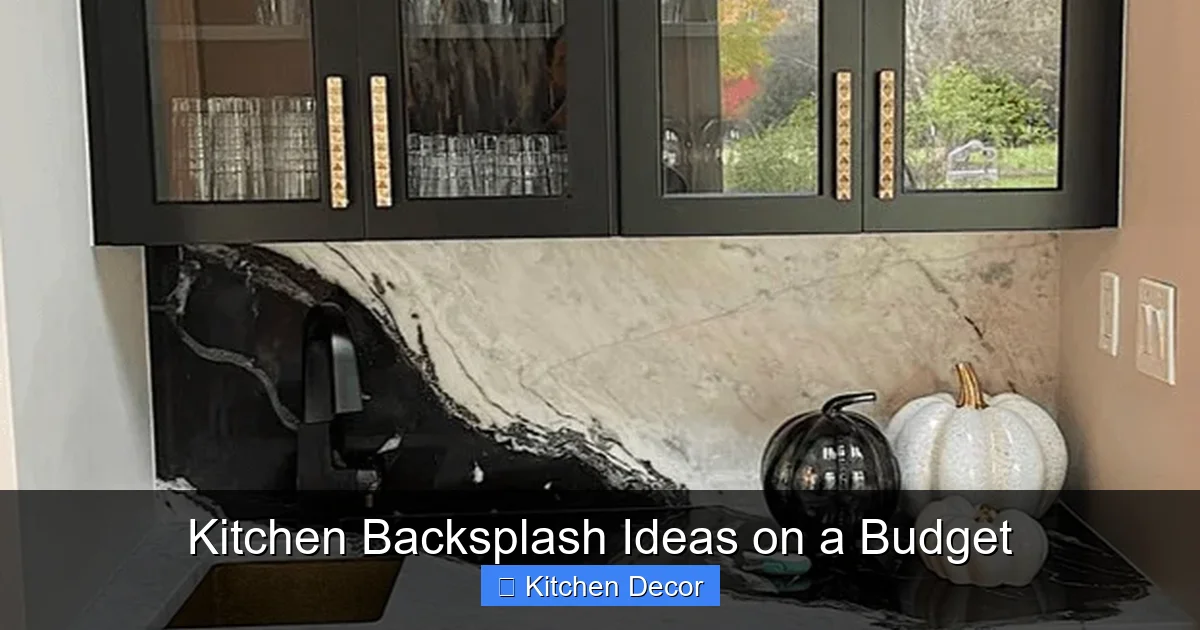 Kitchen Backsplash Ideas on a Budget