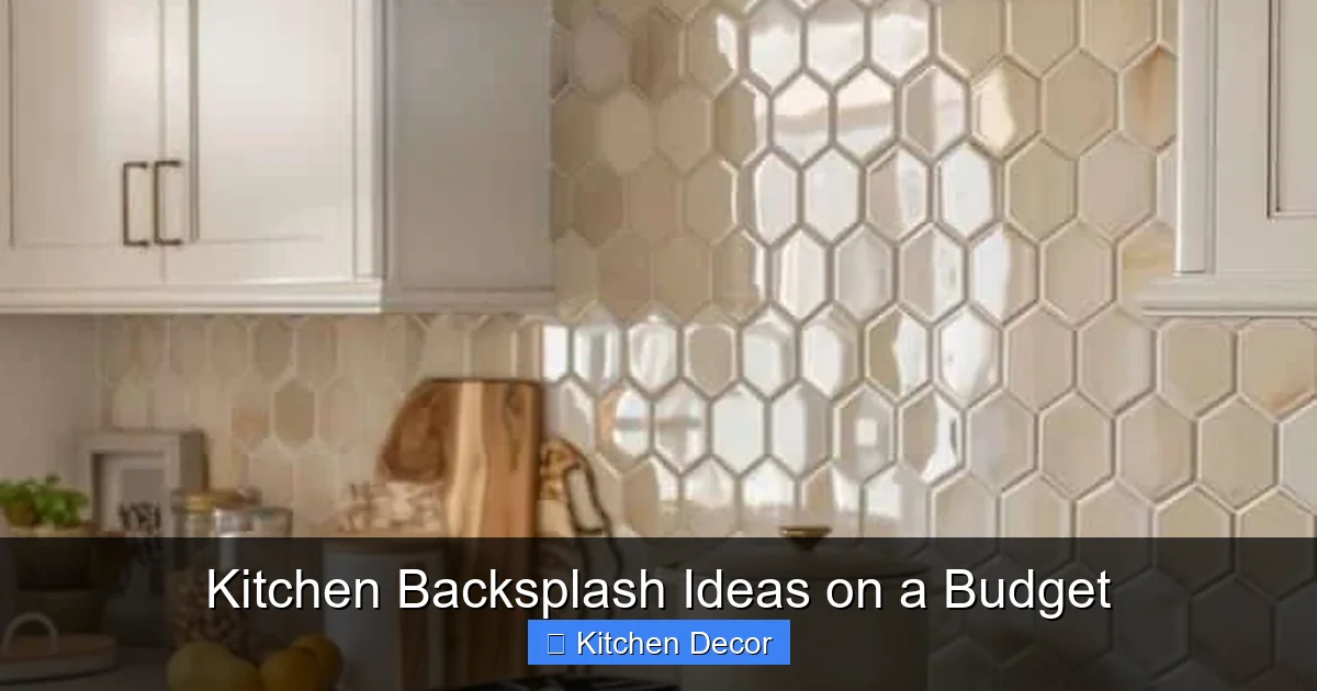 Kitchen Backsplash Ideas on a Budget