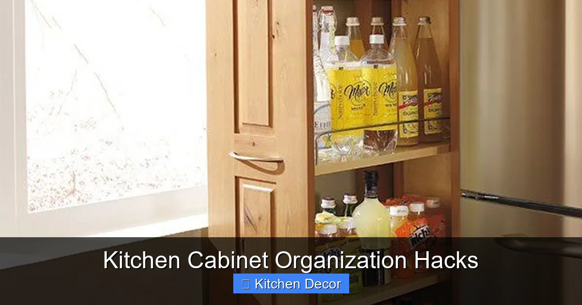 Kitchen Cabinet Organization Hacks