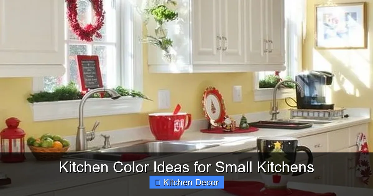 Kitchen Color Ideas for Small Kitchens
