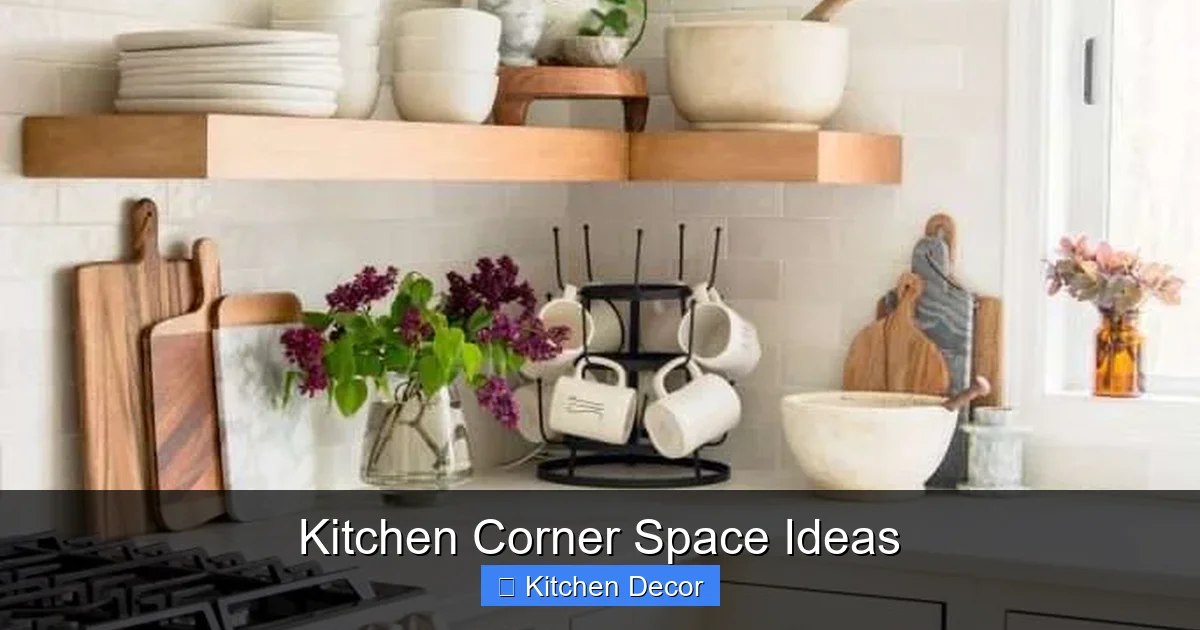 Kitchen Corner Space Ideas