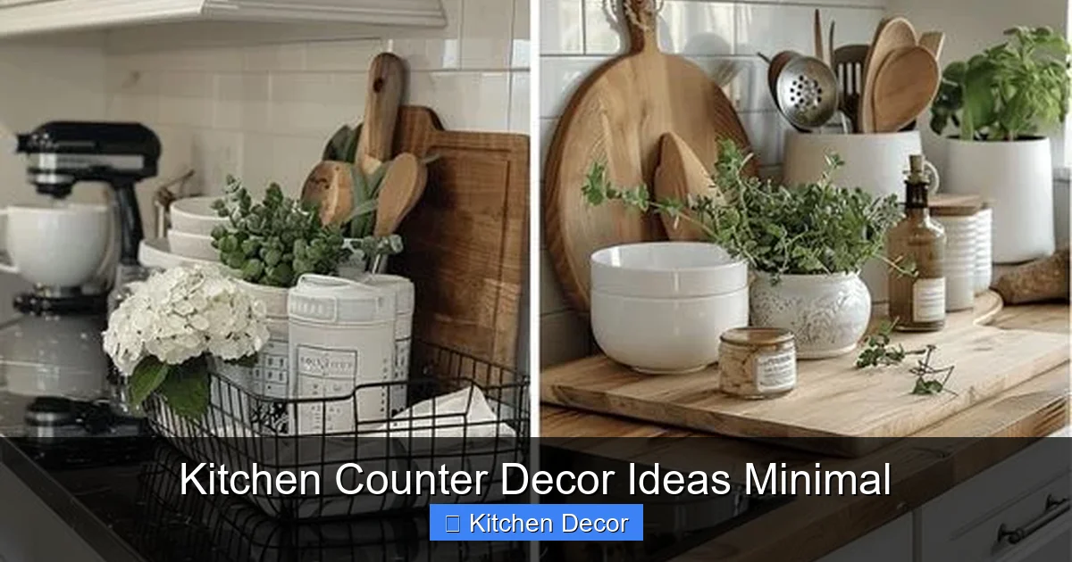 Kitchen Counter Decor Ideas Minimal