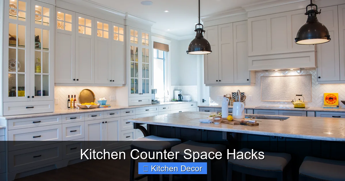Kitchen Counter Space Hacks