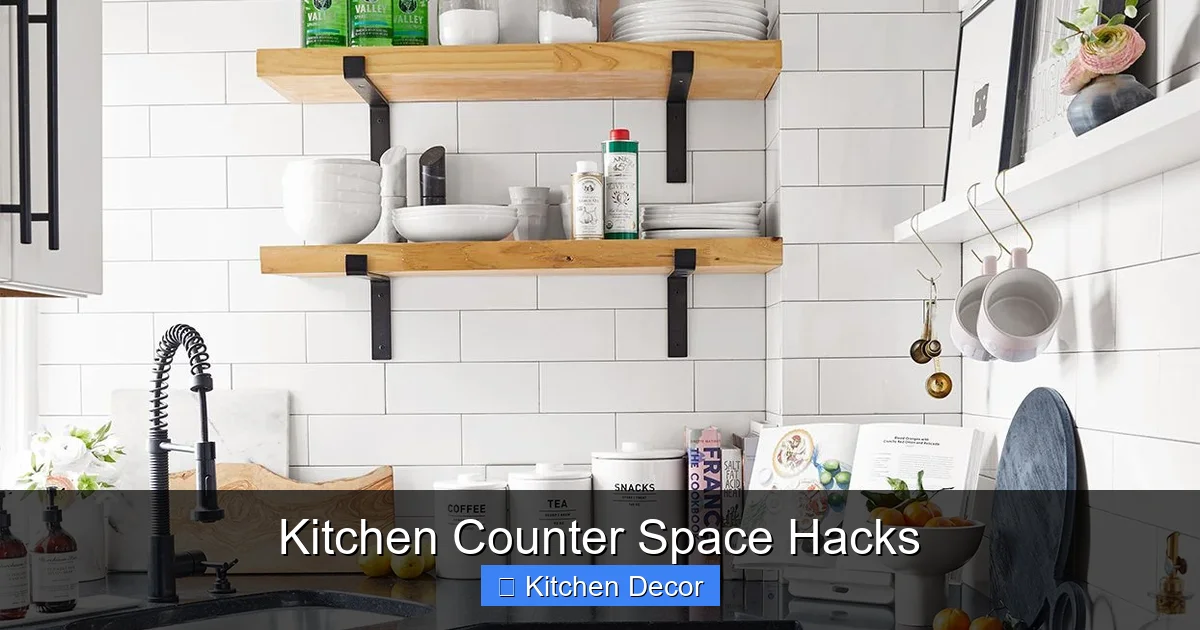Kitchen Counter Space Hacks