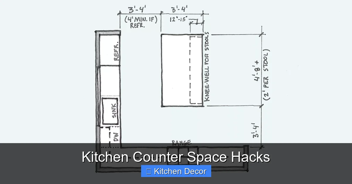 Kitchen Counter Space Hacks