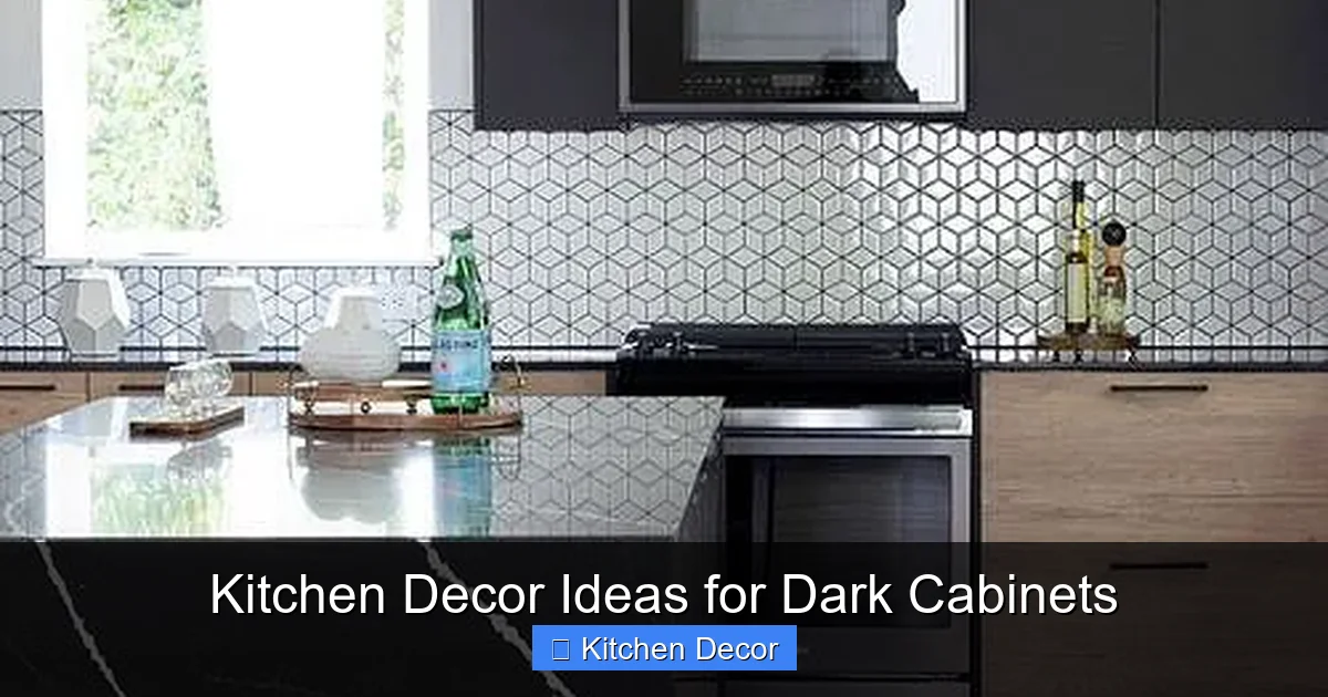 Kitchen Decor Ideas for Dark Cabinets