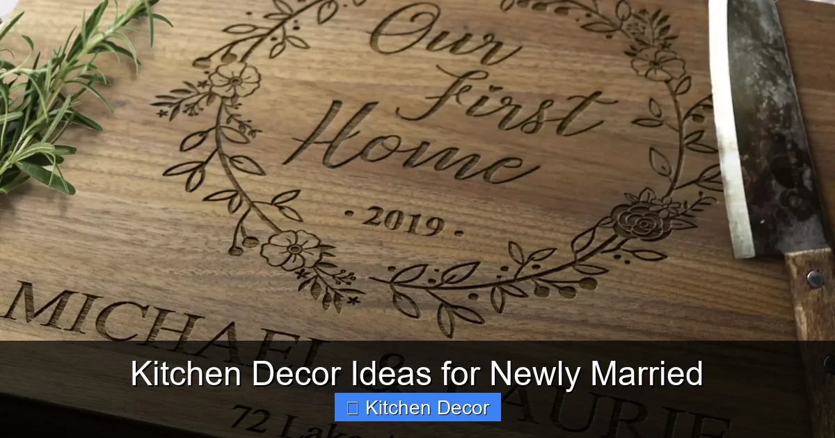 Kitchen Decor Ideas for Newly Married