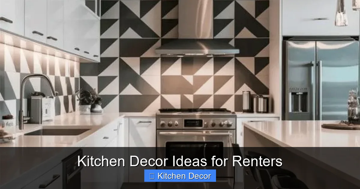 Kitchen Decor Ideas for Renters