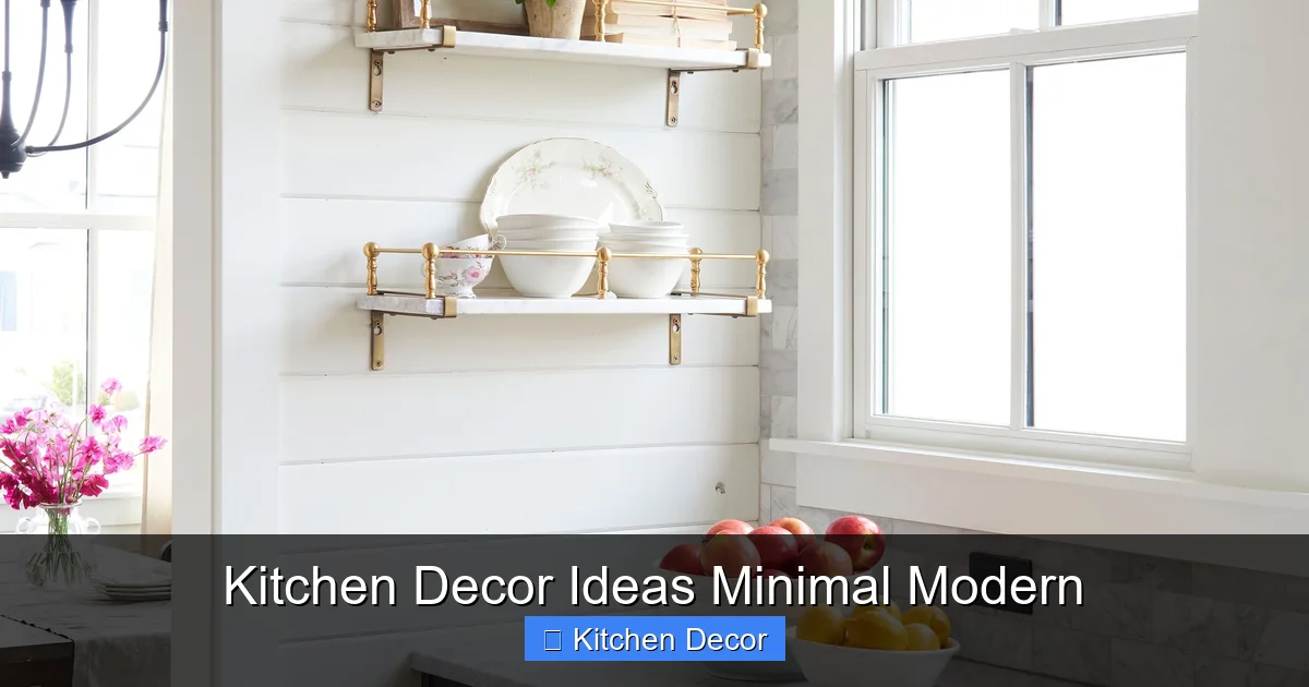 Kitchen Decor Ideas Minimal Modern