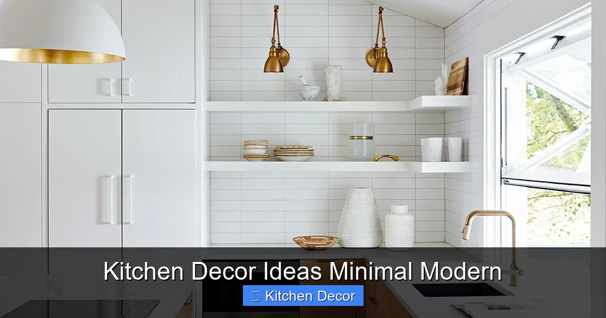 Kitchen Decor Ideas Minimal Modern