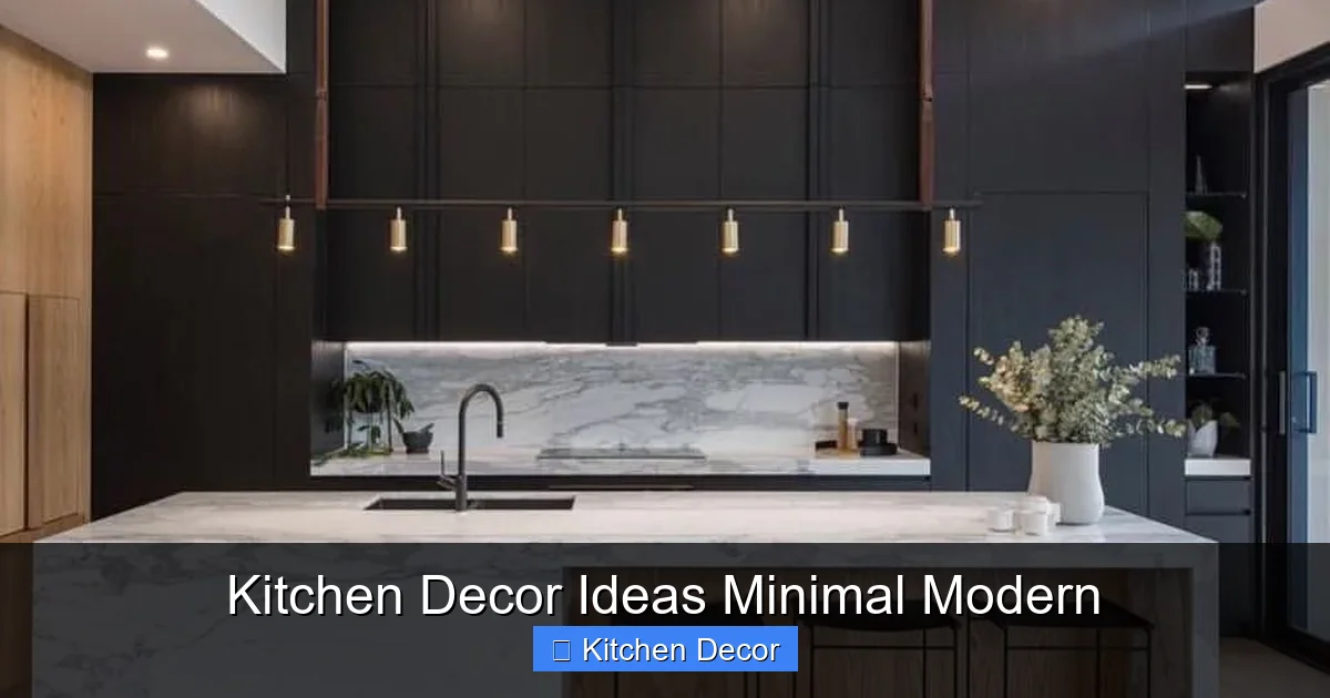 Kitchen Decor Ideas Minimal Modern