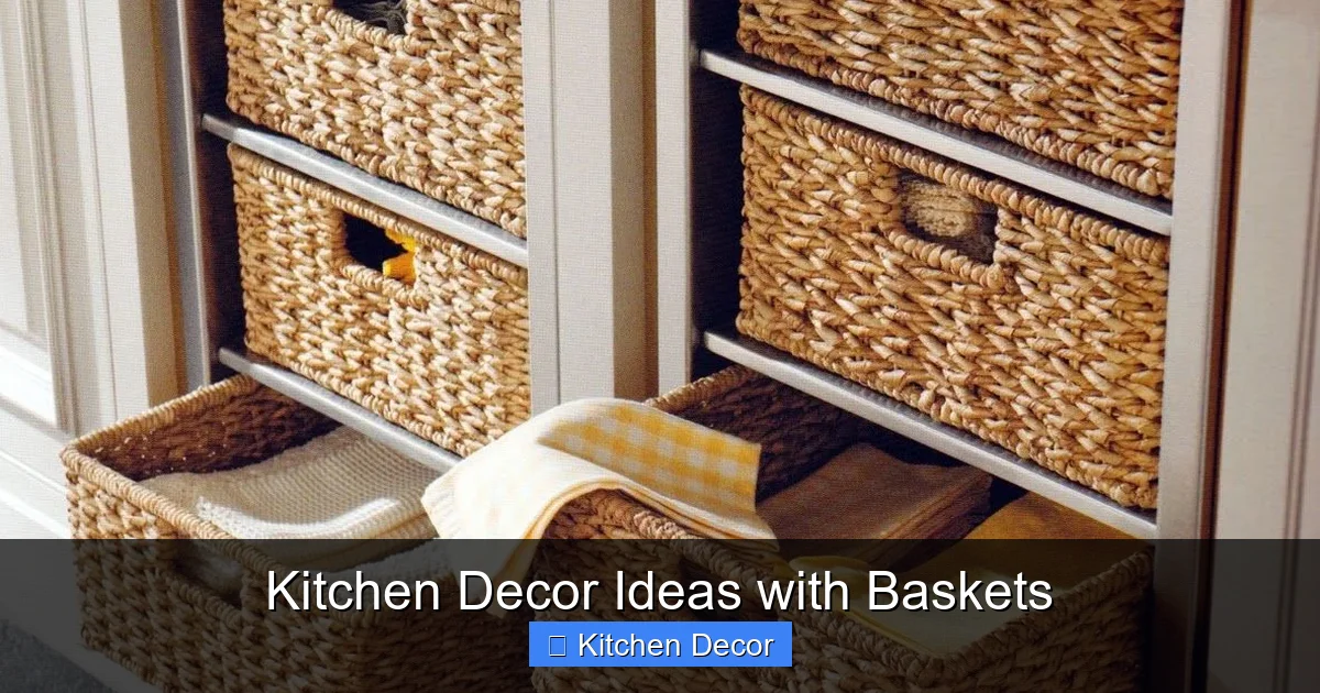 Kitchen Decor Ideas with Baskets