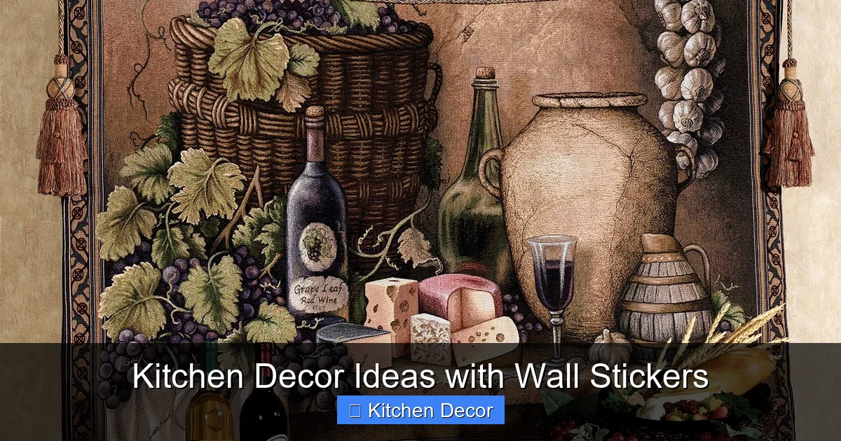 Kitchen Decor Ideas with Wall Stickers