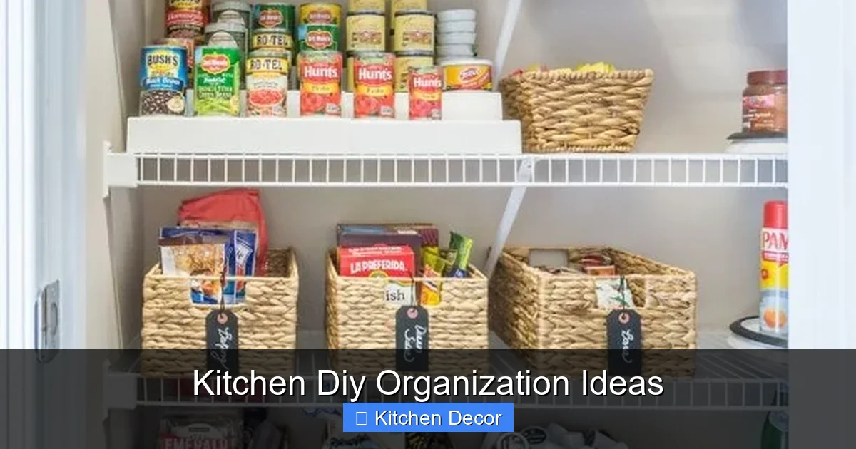 Kitchen Diy Organization Ideas