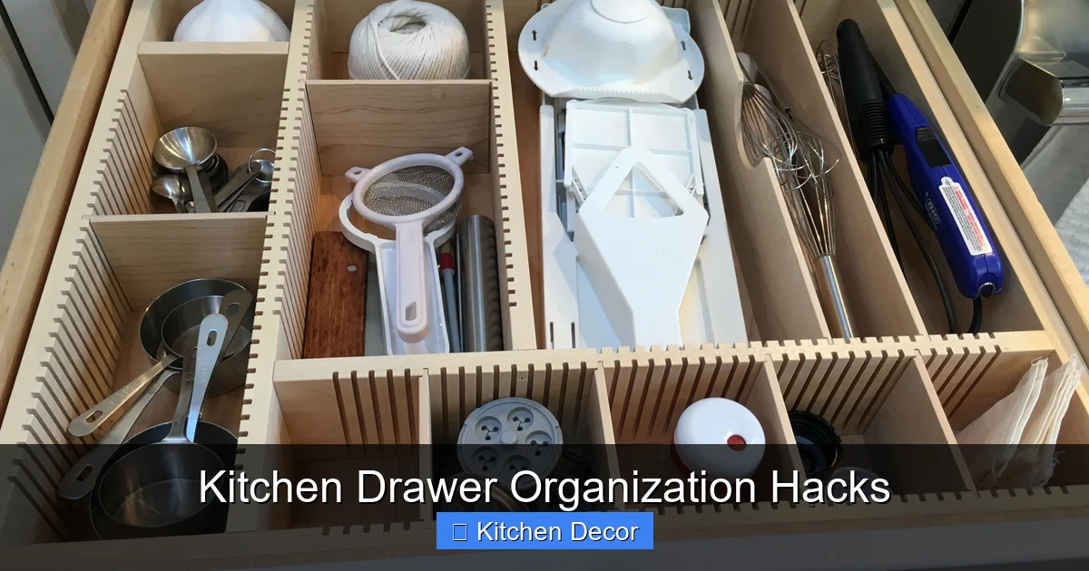 Kitchen Drawer Organization Hacks