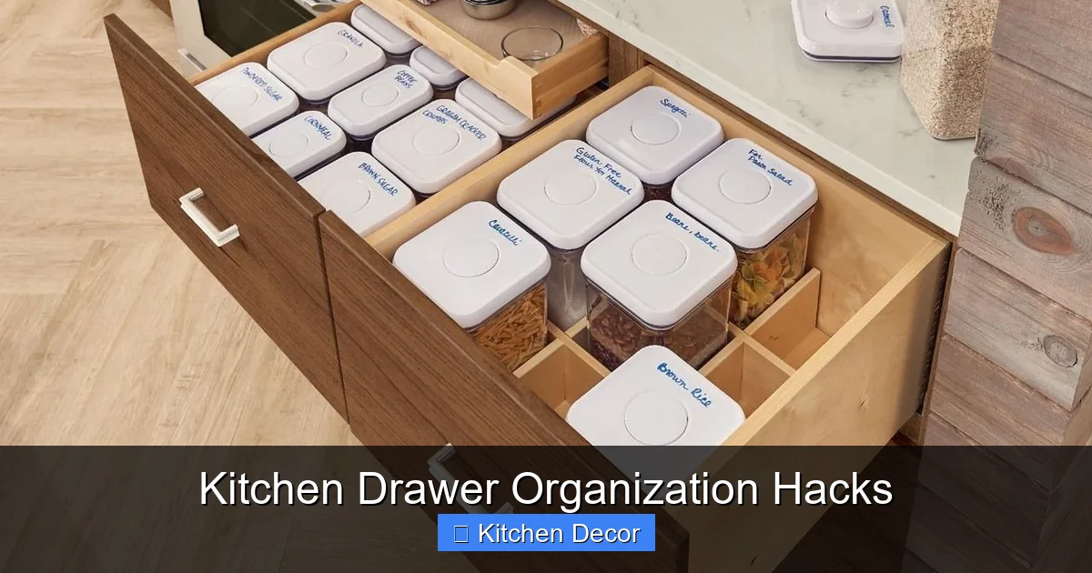 Kitchen Drawer Organization Hacks
