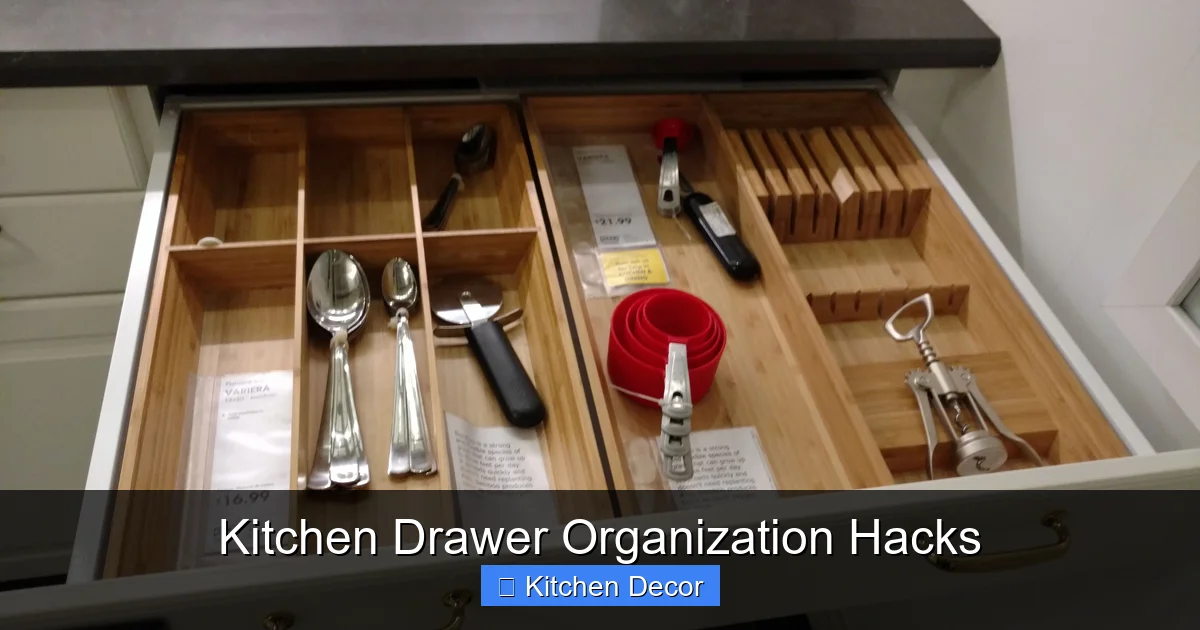 Kitchen Drawer Organization Hacks
