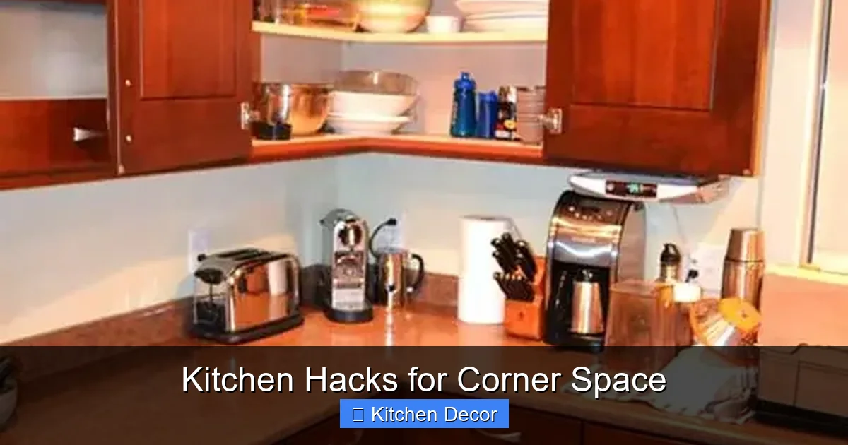 Kitchen Hacks for Corner Space