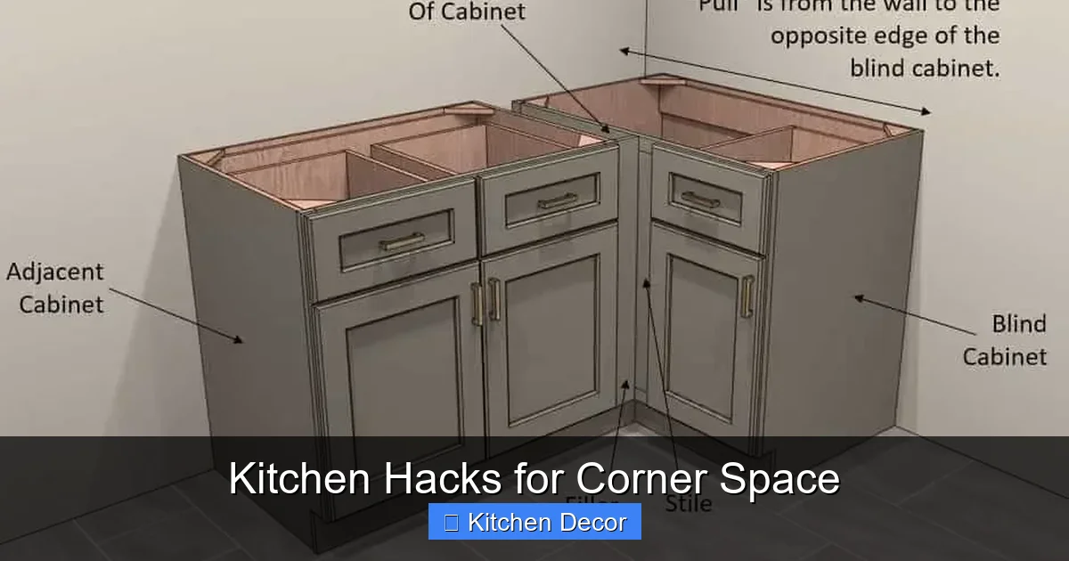 Kitchen Hacks for Corner Space