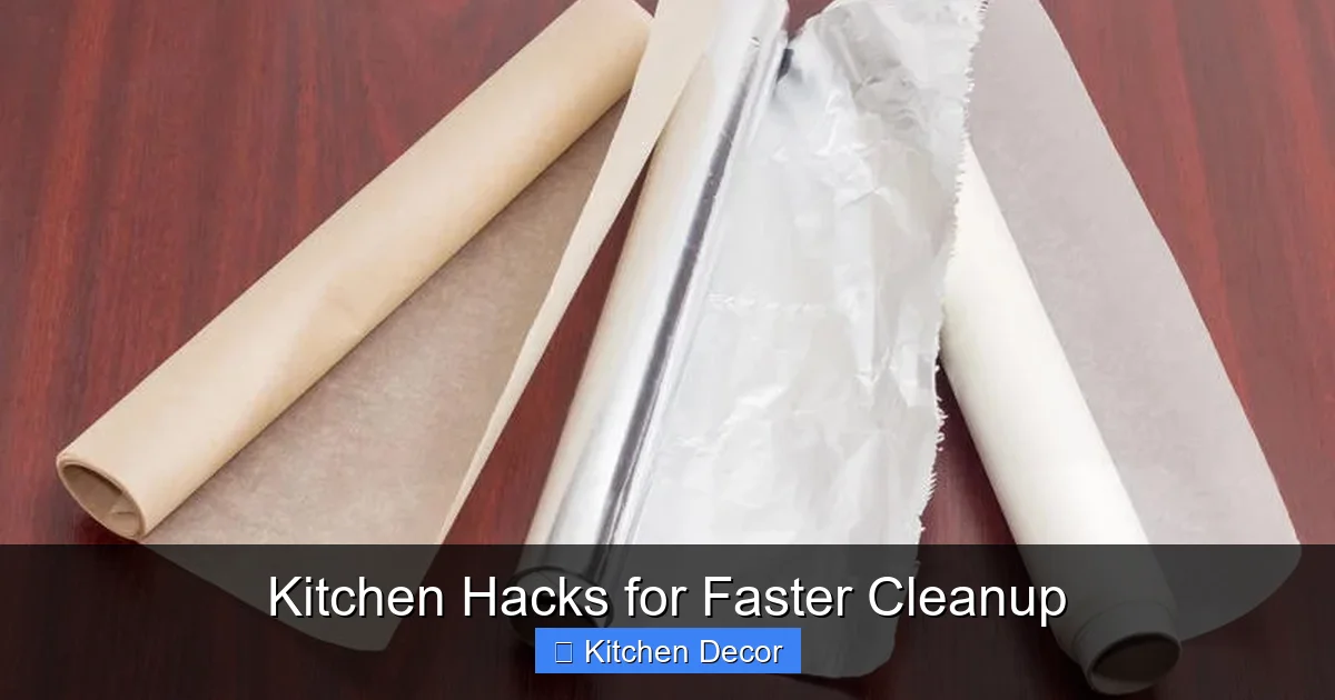 Kitchen Hacks for Faster Cleanup