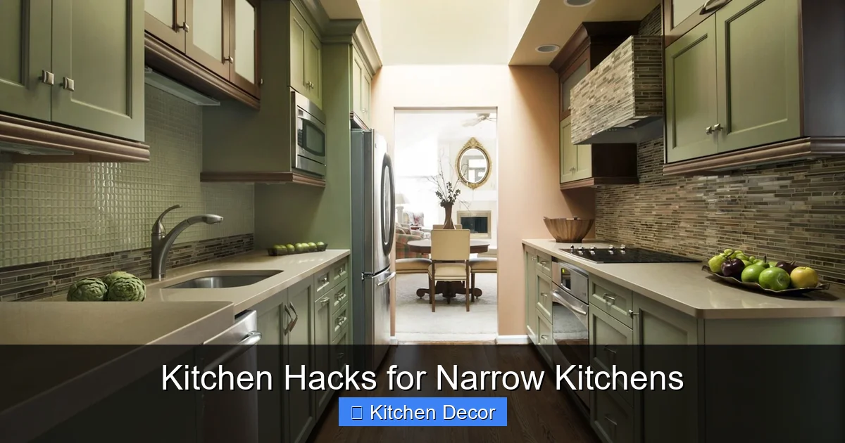 Kitchen Hacks for Narrow Kitchens