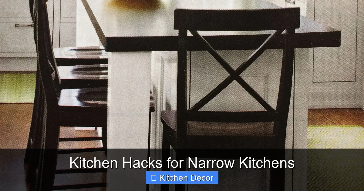 Kitchen Hacks for Narrow Kitchens