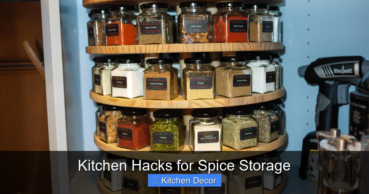 Kitchen Hacks for Spice Storage