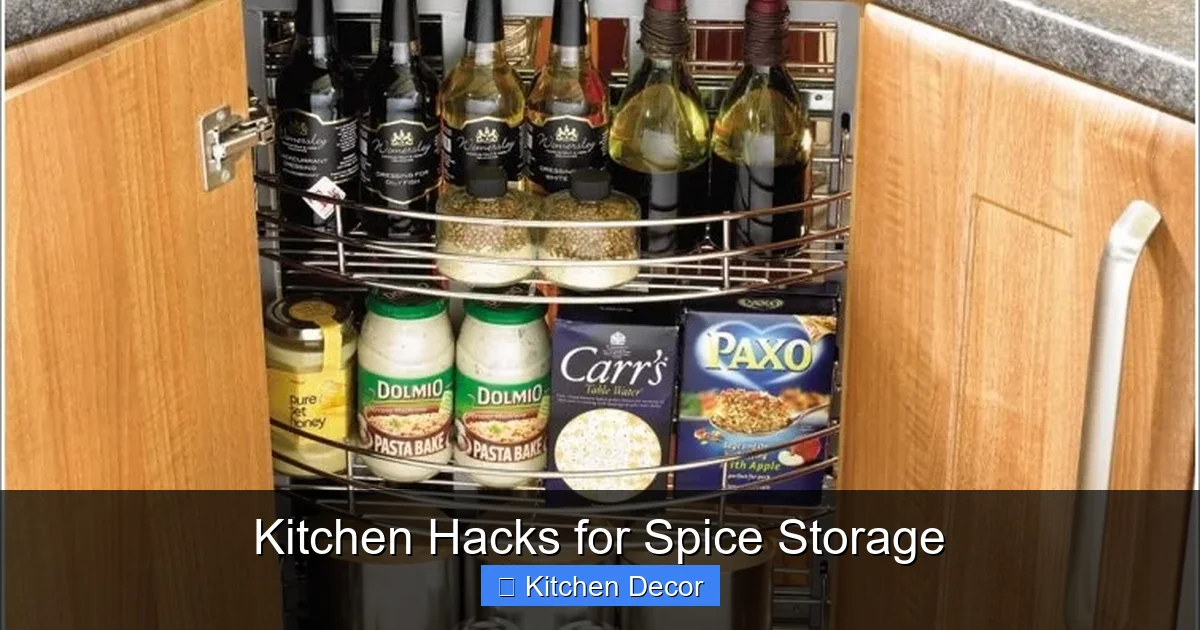 Kitchen Hacks for Spice Storage