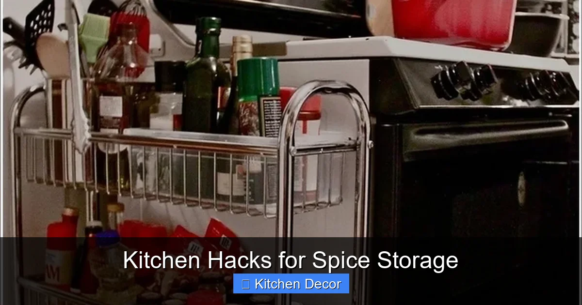 Kitchen Hacks for Spice Storage