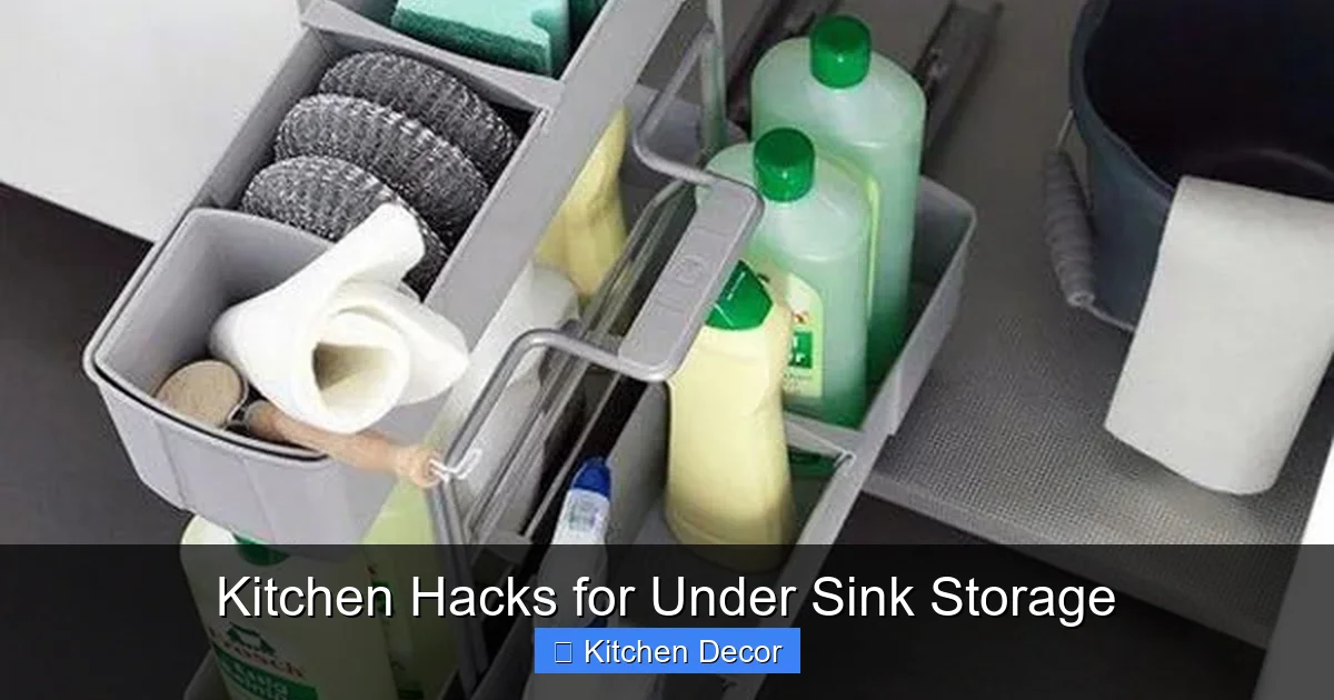 Kitchen Hacks for Under Sink Storage