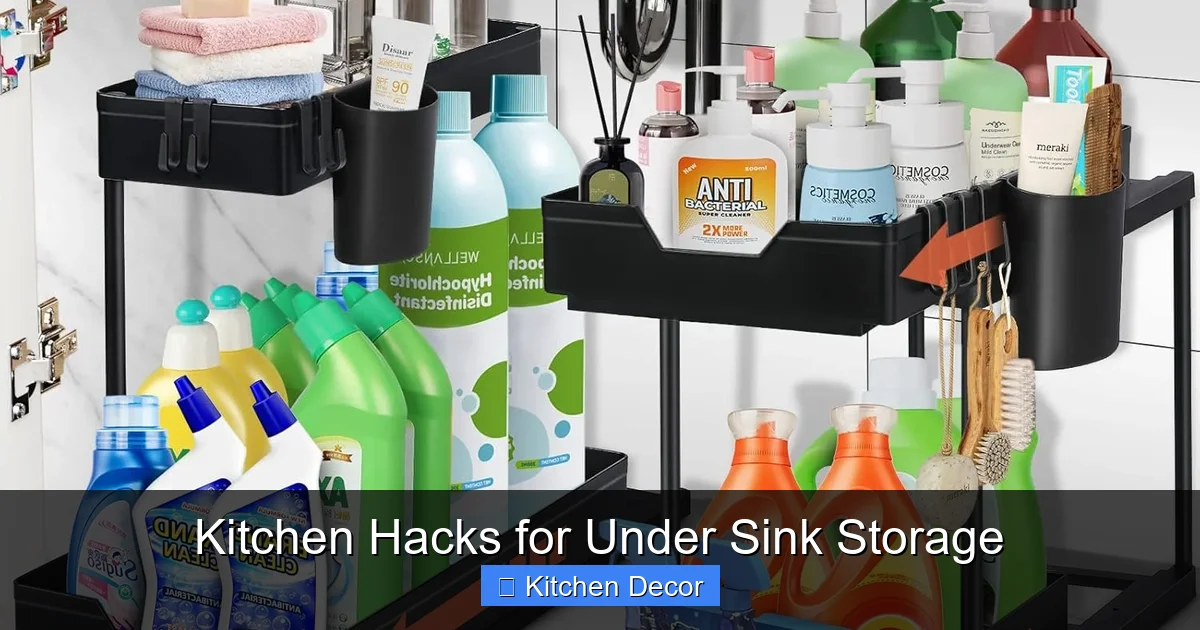 Kitchen Hacks for Under Sink Storage