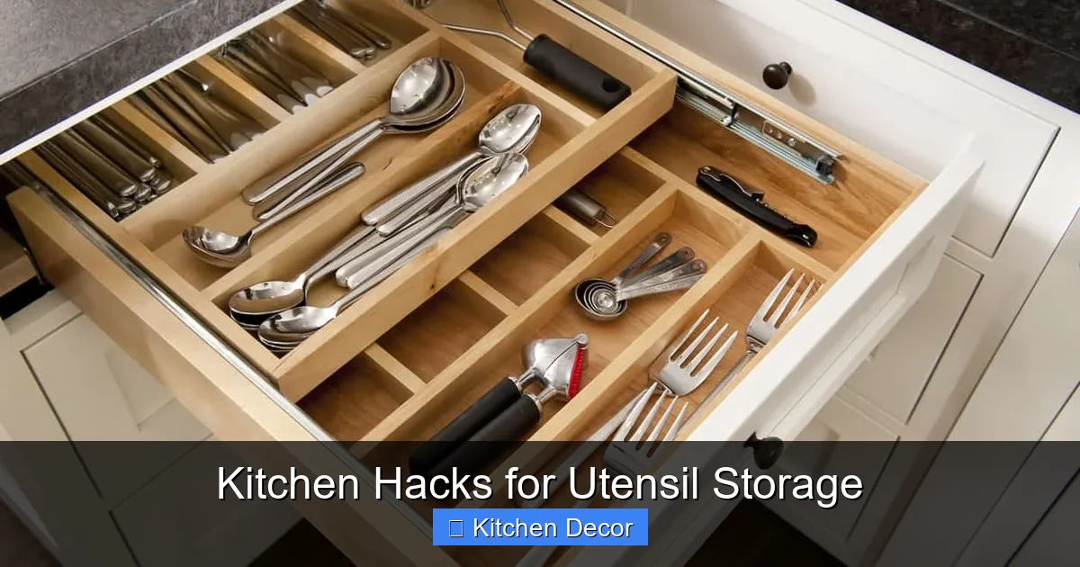 Kitchen Hacks for Utensil Storage