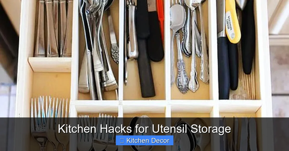 Kitchen Hacks for Utensil Storage