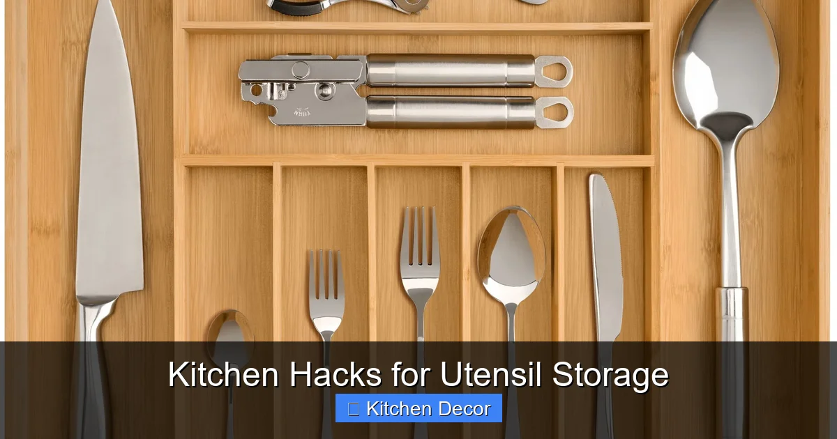 Kitchen Hacks for Utensil Storage